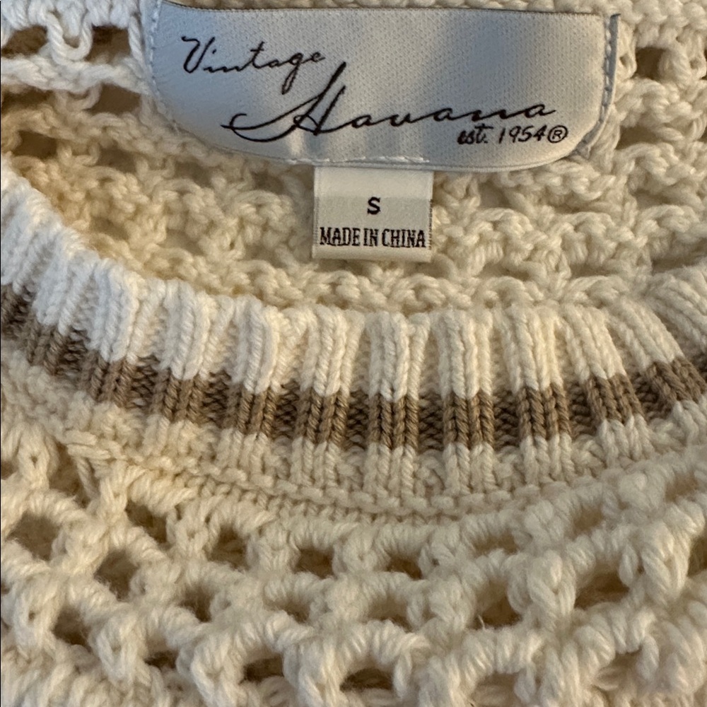 NWOT | Vintage Havana BEACH Sweater - Picture 8 of 11